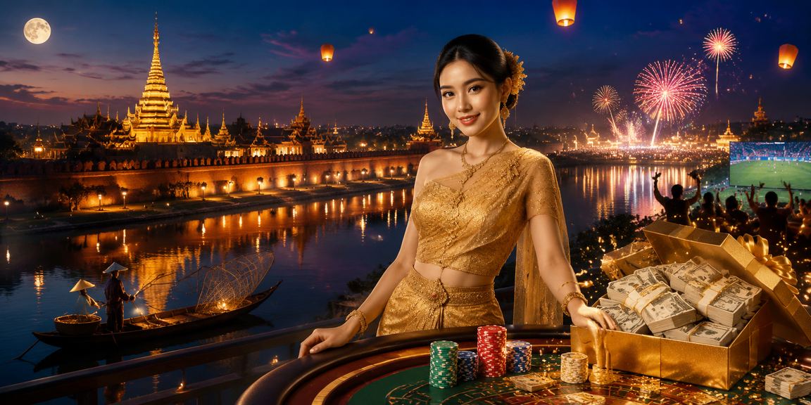 မန္တလေးဘုရားပန်းခြံတွင် အွန်လိုင်းကာစီနိုအား အတွေ့အကြုံ ခံစားနေသော မော်ဒယ်